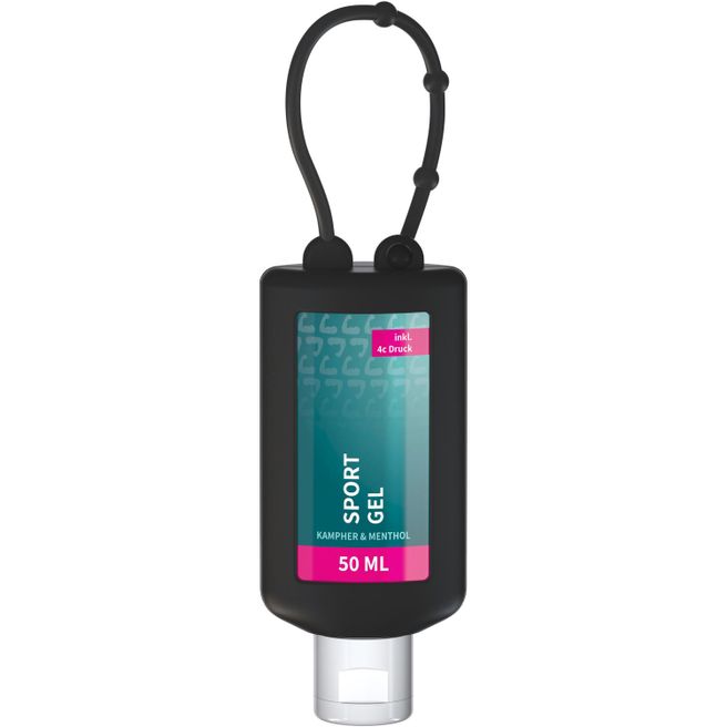 Sportgel, 50 ml Bumper (schwarz), Body Label (R-PET)