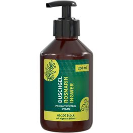 Produktabbildung Duschgel Rosmarin-Ingwer, 250 ml, Body Label (R-PET) Duschgel Rosmarin-Ingwer, 250 ml, Body Label (R-PET)