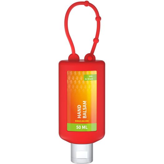 Produktabbildung Handbalsam Ringelblume, 50 ml Bumper rot, Body Label (R-PET) Handbalsam Ringelblume, 50 ml Bumper rot, Body Label (R-PET) (Bild 1)