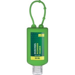 Duschgel Rosmarin-Ingwer, 50 ml Bumper grün, Body Label