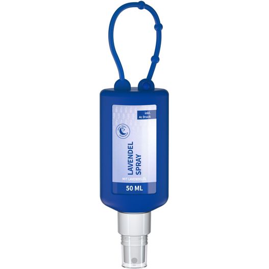 Produktabbildung Lavendel-Spray, 50 ml Bumper blau, Body Label (R-PET) Lavendel-Spray, 50 ml Bumper blau, Body Label (R-PET) (Bild 1)