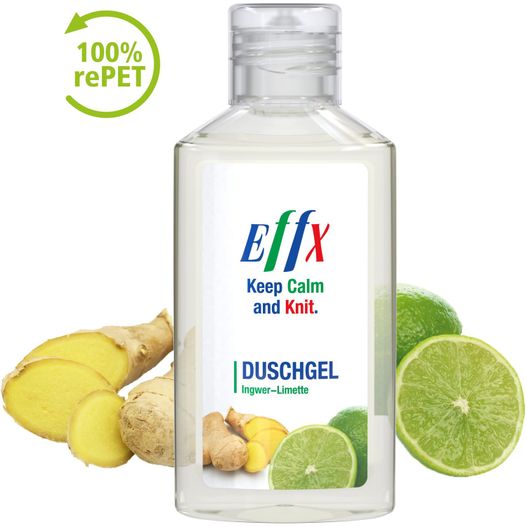 Produktabbildung Duschgel Ingwer-Limette, 50 ml, Body Label (R-PET) Duschgel Ingwer-Limette, 50 ml, Body Label (R-PET) (Bild 1)