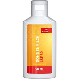 Produktabbildung Sonnenmilch LSF 30, 50 ml, Body Label (R-PET) Sonnenmilch LSF 30, 50 ml, Body Label (R-PET)
