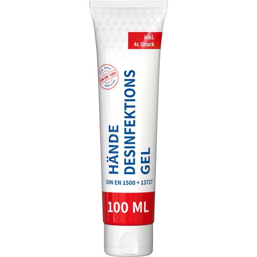 Produktabbildung Hände-Desinfektionsgel (DIN EN 1500), 100 ml Tube Hände-Desinfektionsgel (DIN EN 1500), 100 ml Tube (Bild 1)