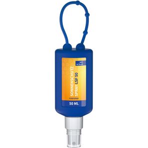 Sonnenschutzspray (LSF50), 50 ml Bumper blau, Body Label (R-PET)