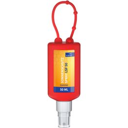 Sonnenschutzspray (LSF 50), 50 ml Bumper rot, Body Label (R-PET)