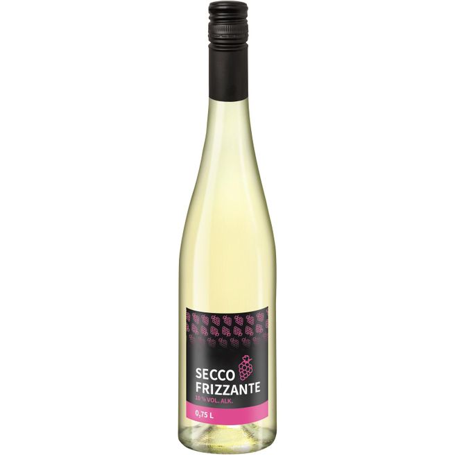 Produktabbildung Secco frizzante, 0,75 l, Body Label Secco frizzante, 0,75 l, Body Label