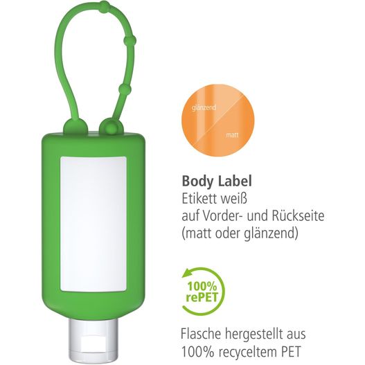 Sonnenmilch LSF 50 (sens.), 50 ml Bumper (grün), Body Label (R-PET) (Bild 1)