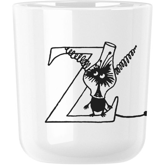 eine weiße tasse mit einem cartoon charakter darauf Moomin ABC Tasse - Z 0.2 l. (Bild 1)