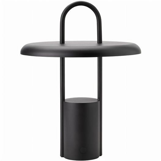 ein schwarzer tisch mit einer schwarzen lampe oben Pier portable Tischleuchte (Bild 1)