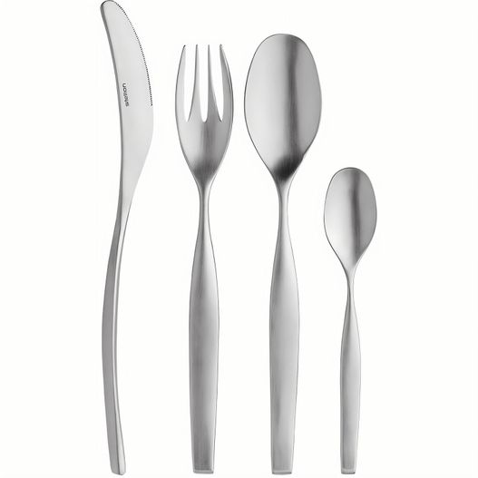 eine reihe von silberwaren mit einem löffel, gabel und messer Capelano Tafelmesser (Bild 1)