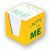 Kartonbox 10x10x9 cm mit Notizzetteln (Bild 1)