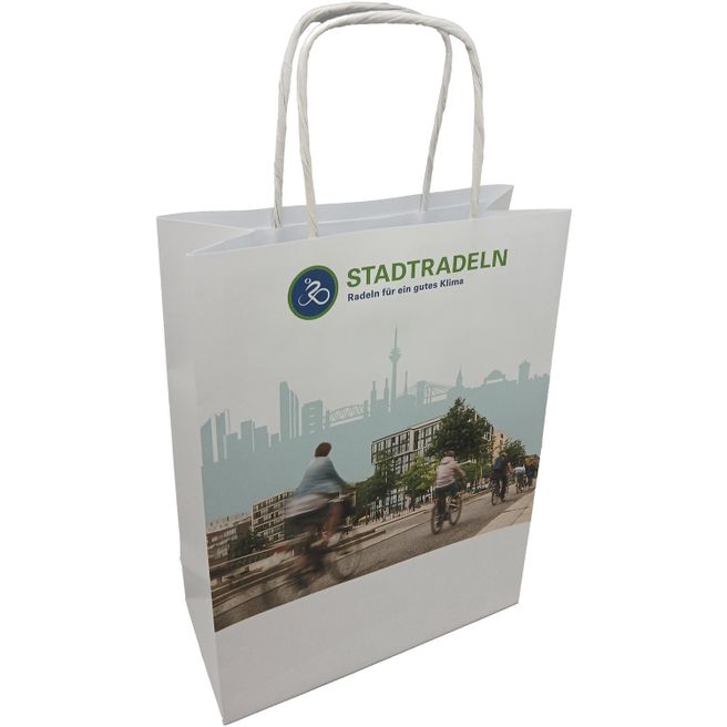 Papier-Tragetasche 18x8x24+6 cm