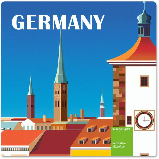 rPET Displaytuch 20x20 cm im Papieretui - All-Inclusive-Paket