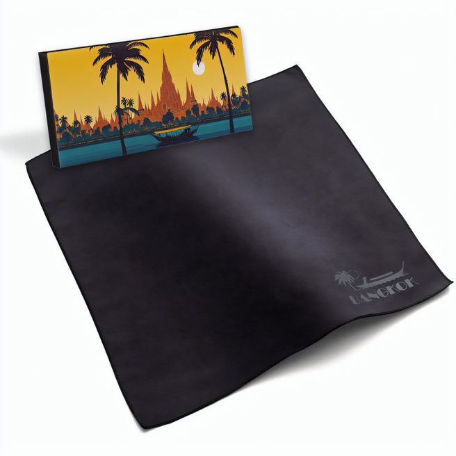 Microfaser-Prägetuch 30x30 cm in Faltschachtel - All-Inclusive-Paket