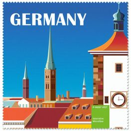 Produktabbildung rPET Brillenputztuch 20x20 cm im Pergaminbeutel - All-Inclusive-Paket rPET Brillenputztuch 20x20 cm im Pergaminbeutel - All-Inclusive-Paket