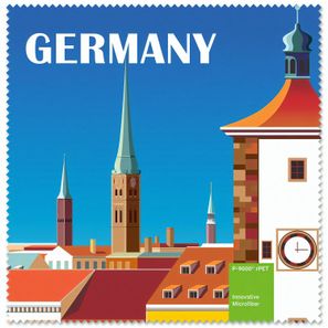 rPET Brillenputztuch 20x20 cm im Pergaminbeutel - All-Inclusive-Paket