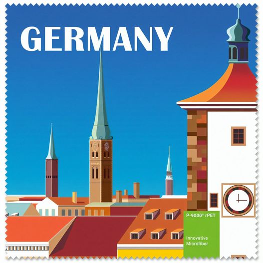 rPET Brillenputztuch 20x20 cm im Pergaminbeutel - All-Inclusive-Paket (Bild 1)