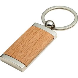 Schlüsselanhänger aus Metall & Holz Jennie
