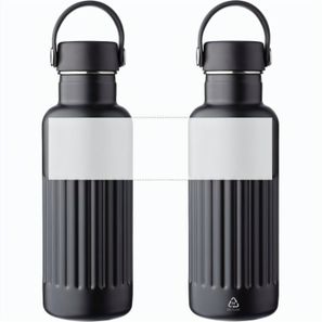 Recycelte doppelwandige Trinkflasche aus Edelstahl (500 ml), Lior