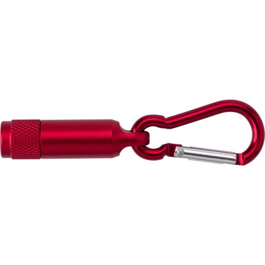 Mini-Taschenlampe aus Aluminium mit Karabiner Tracy (Bild 1)