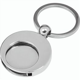 Schlüsselanhänger aus Metall mit Einkaufswagenchip Christie