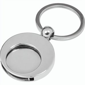 Schlüsselanhänger aus Metall mit Einkaufswagenchip Christie