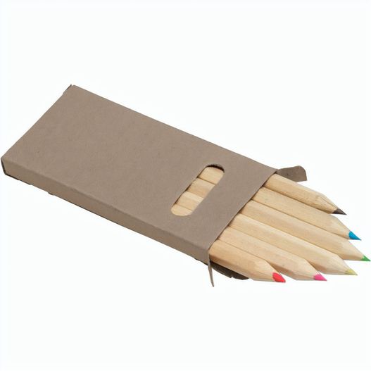 Produktabbildung Buntstifte-Set 6-tlg. Gigi Buntstifte-Set 6-tlg. Gigi (Bild 1)