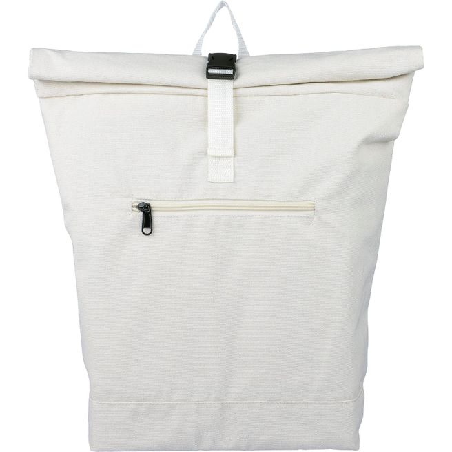 Rolltop-Rucksack Thaddeus aus recyceltem Poly-Baumwollgewebe (330 g/m2)