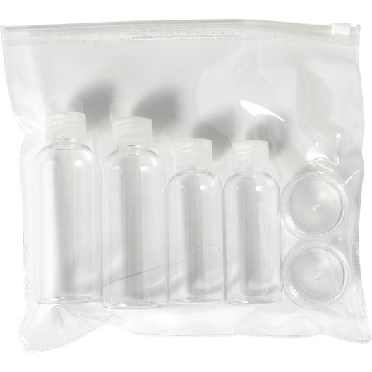 Produktabbildung Kosmetik-Reiseset aus PET Dolores Kosmetik-Reiseset aus PET Dolores (Bild 1)