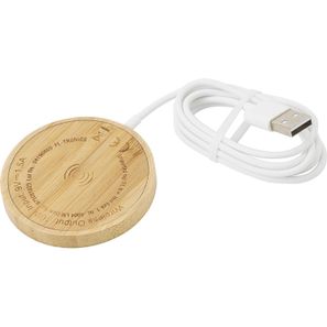 Wireless-Ladegerät aus Bambus Riaz
