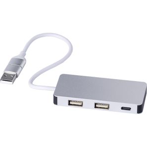 Recycelte Aluminium USB Hub Layton