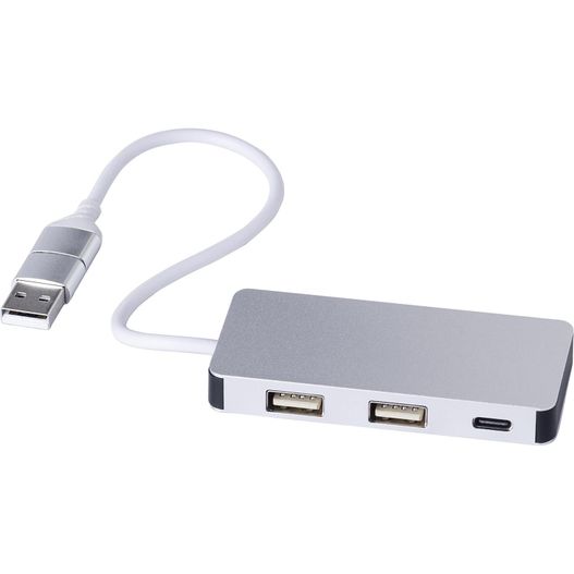Produktabbildung Recycelte Aluminium USB Hub Layton Recycelte Aluminium USB Hub Layton (Bild 1)