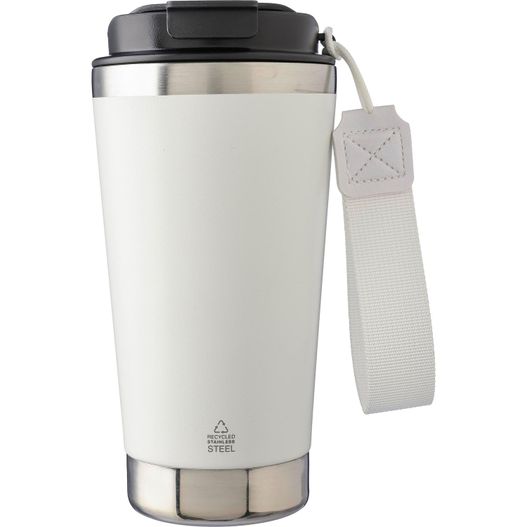 Doppelwandiger Trinkbecher aus recyceltem Edelstahl 500 ml Kayla (Bild 1)