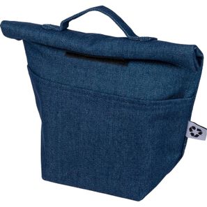 Recycelte Denim-Kühltasche mit Rollverschluss Mira