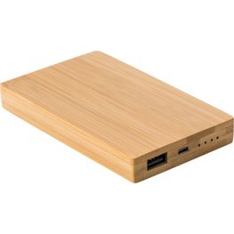 Powerbank aus Bambus Ruby