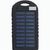 Gummierte ABS Solar-Powerbank Arin (Bild 2)