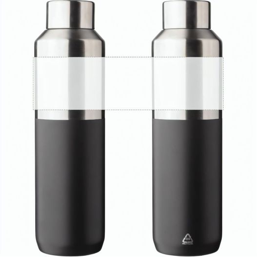 Recycelte doppelwandige Trinkflasche aus Edelstahl (600 ml) Esen (Bild 1)