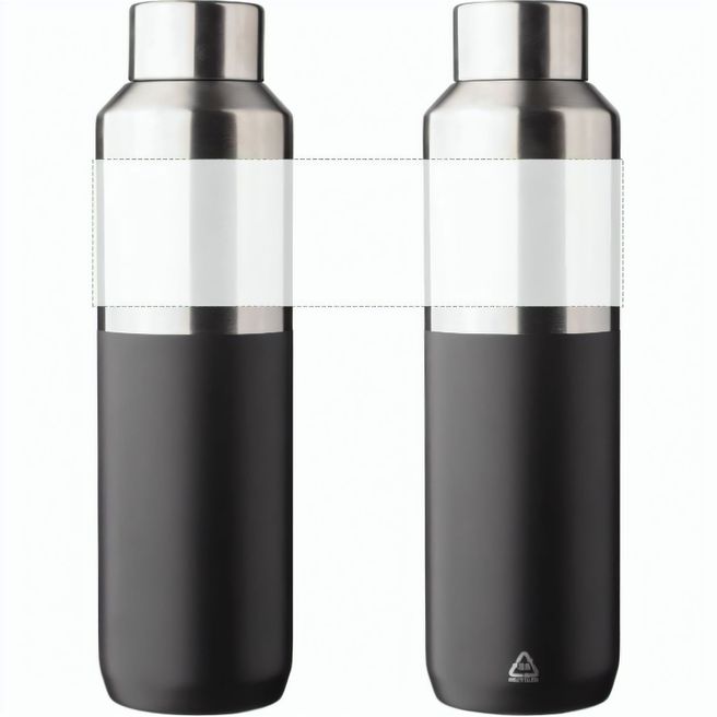 Recycelte doppelwandige Trinkflasche aus Edelstahl (600 ml) Esen