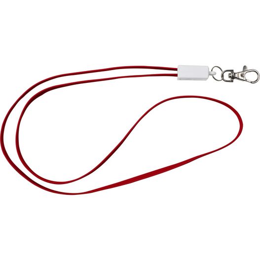 2-in-1 Schlüsselband aus TPE-Kunststoff Marguerite (Bild 1)