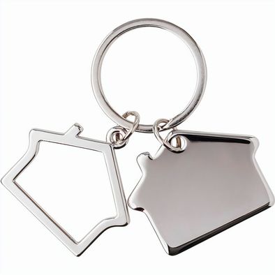 Schlüsselanhänger aus Zink-Aluminium in Hausform Amaro