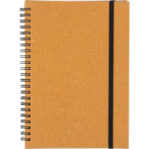 Notizbuch aus recyceltem Leder A5 Egon