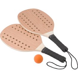 Tennisset aus Rosenholz Sergio