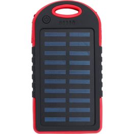 Gummierte ABS Solar-Powerbank Arin