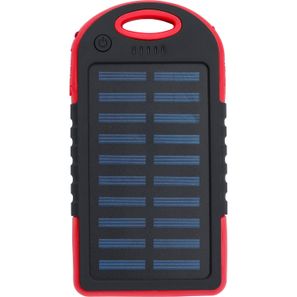 Gummierte ABS Solar-Powerbank Arin