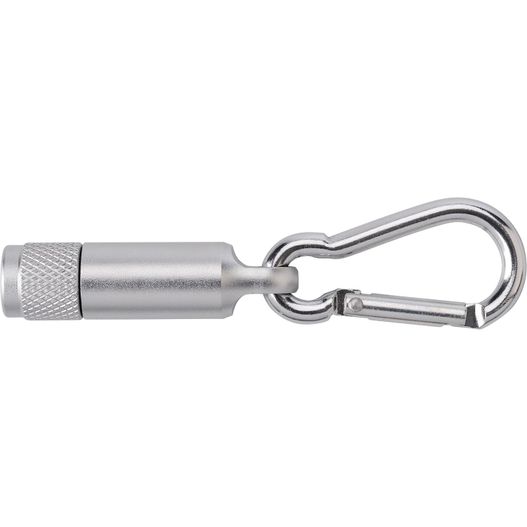 Produktabbildung Mini-Taschenlampe aus Aluminium mit Karabiner Tracy Mini-Taschenlampe aus Aluminium mit Karabiner Tracy (Bild 1)