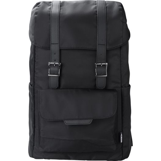 Produktabbildung rPET (290T) Polyester Twill Rucksack mit Lasche Marlowe rPET (290T) Polyester Twill Rucksack mit Lasche Marlowe (Bild 1)