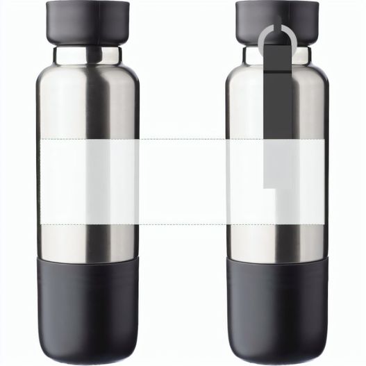 Doppelwandige Edelstahl-Trinkflasche (500 ml) Zev (Bild 1)