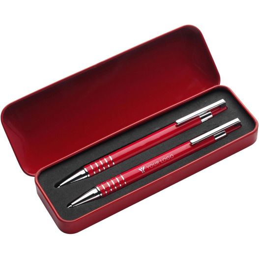 Produktabbildung Schreibset aus Aluminium/Metall Yolanda Schreibset aus Aluminium/Metall Yolanda (Bild 1)
