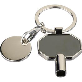 Schlüsselanhänger aus recycelter Zinklegierung mit Heizkörperentlüfter Mara